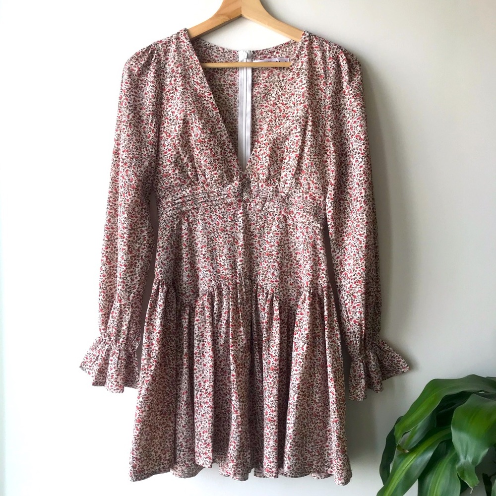 Stunning Floral Print Boho Flair Mini Dress 6
